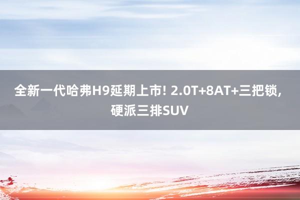 全新一代哈弗H9延期上市! 2.0T+8AT+三把锁, 硬派三排SUV